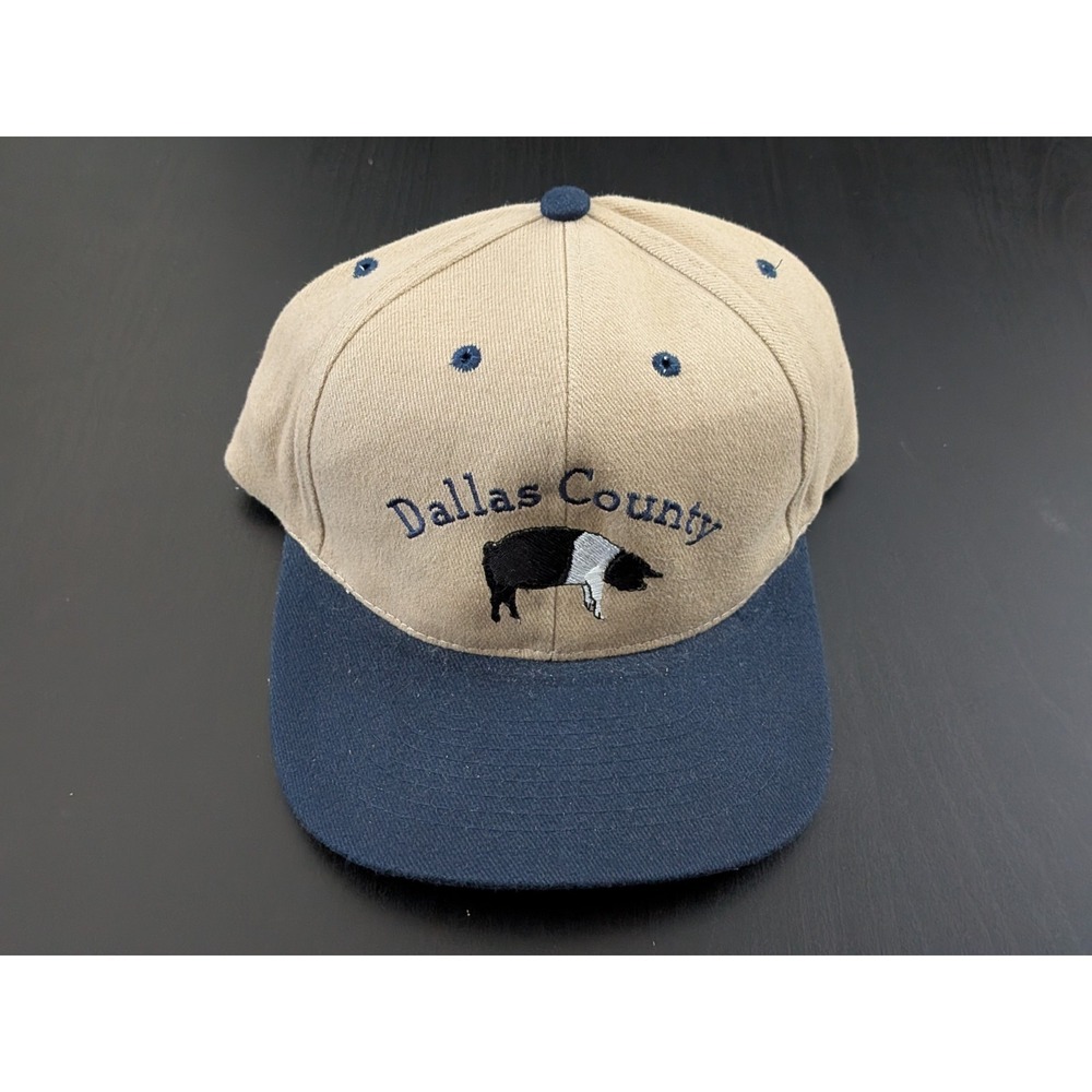 Dallas County Iowa‎ Hog Hat Agriculture Snapback Tan OSFM